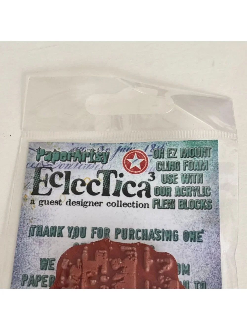 PaperArtsy Eclectica Rubber Stamp Abstract Grunge Industrial Mixed Media Art